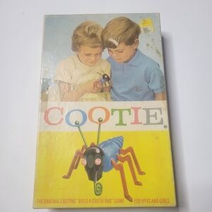 Vintage 1966 "BUILD A COOTIE BUG" COOTIE GAME by Schaper *Missing Pieces* Read *